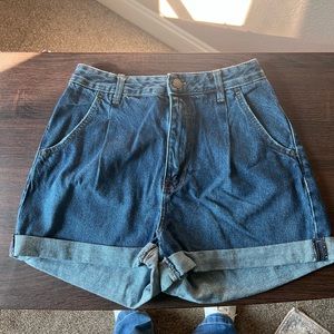 Bershka Denim Mom Shorts in Size 8